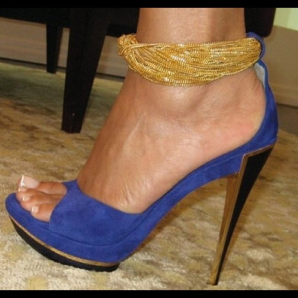 Francesco Sacco Electric Blue Heel
